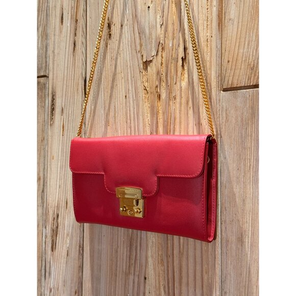 Tatiana Luna Designer Sloan Pink Barbie Shoulder Bag With Detachable Gold Chain - Picture 3 of 7